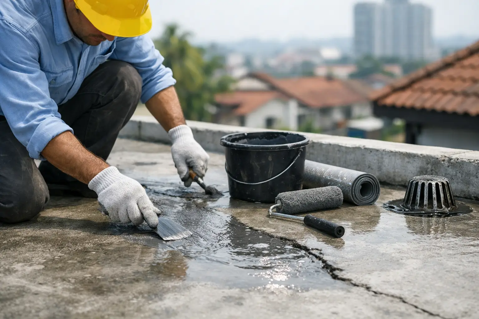 Cara Baiki Kebocoran Bumbung Konkrit
