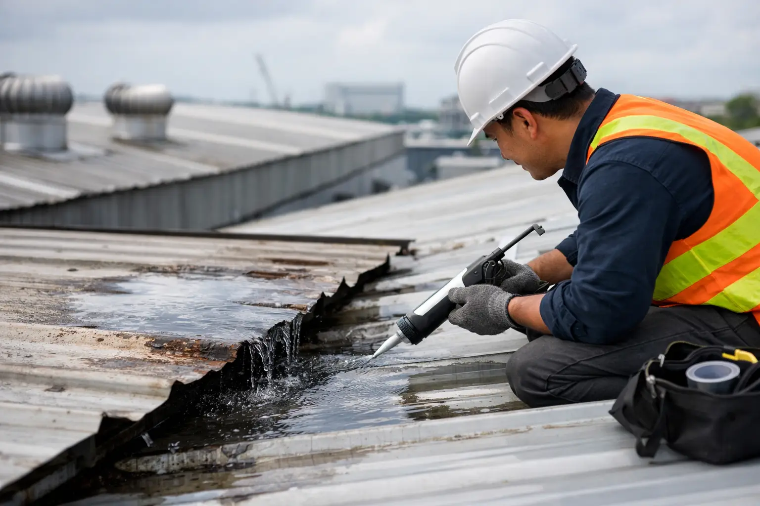 Bumbung Industri Bocor dan Cara Menanganinya